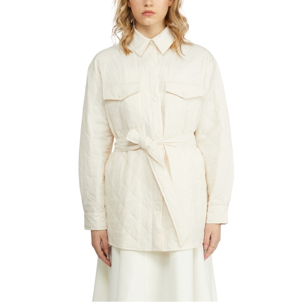 NVLT - Quilted Tie Belt Jacket